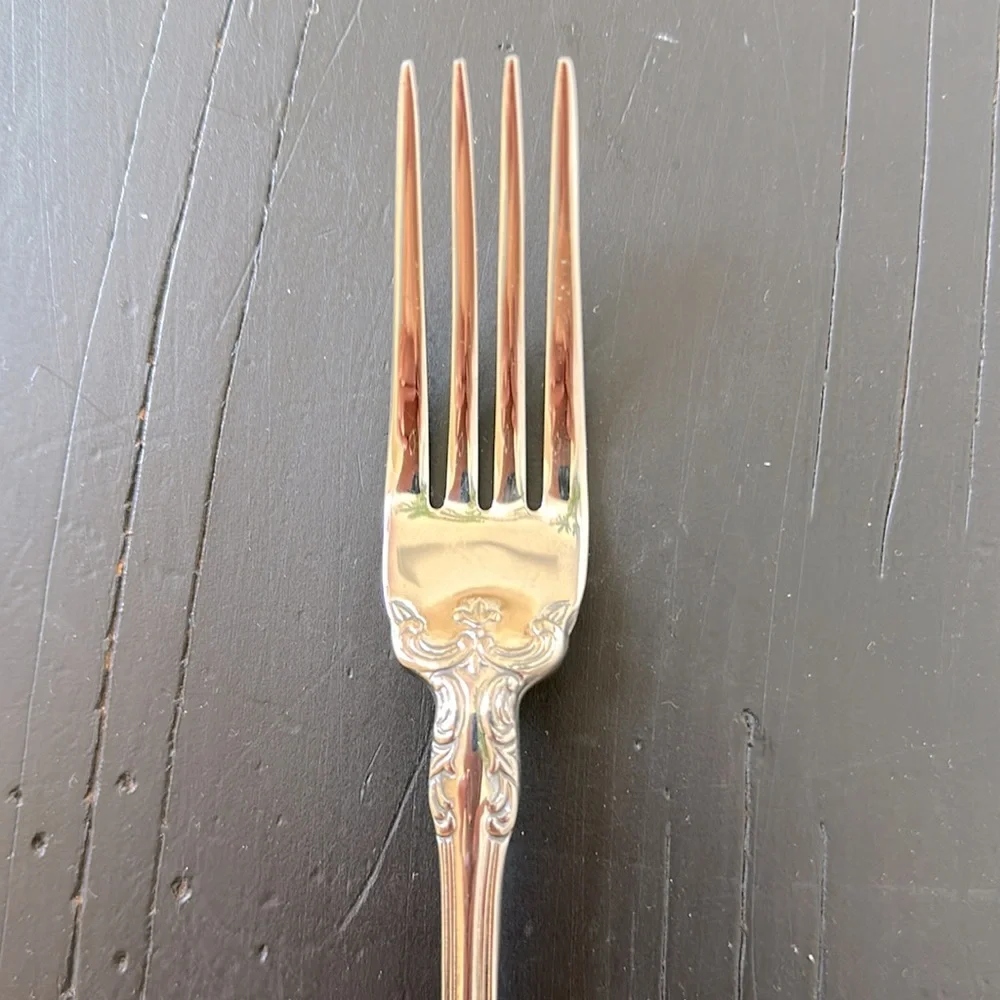 Wedgwood St Moritz 18/10 Stainless  Dinner Fork 8”  Silver Flatware